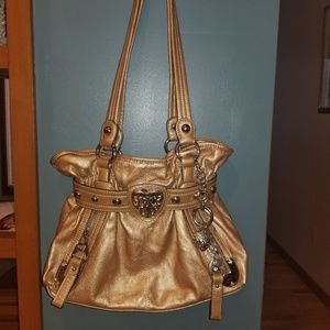 Kathy Van Zeeland Gold Purse